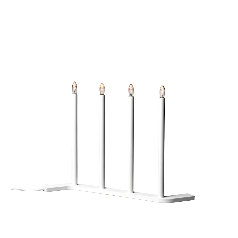 Advent RE castiçal de Advento, Branco, 4 velas SMD Design