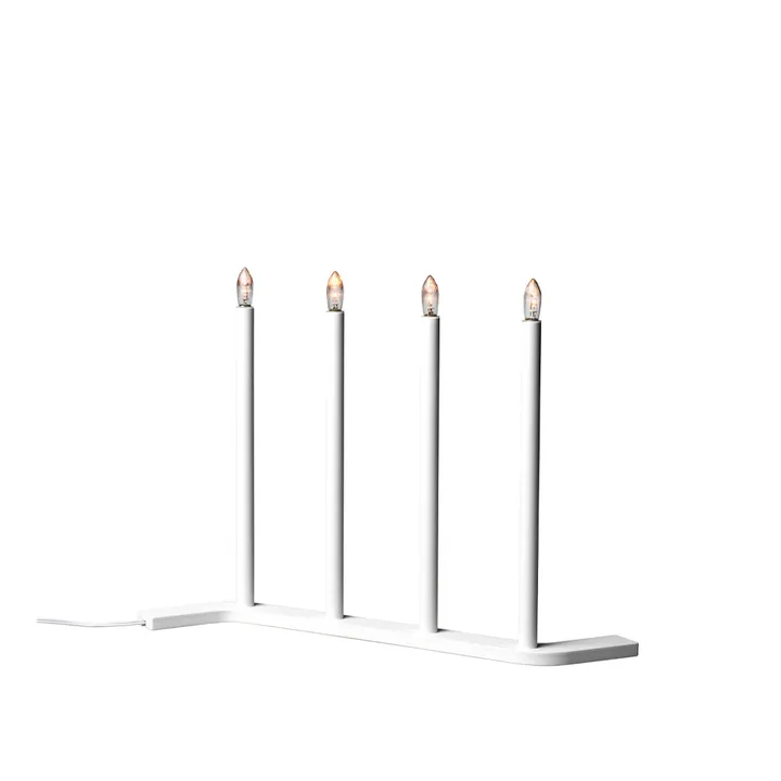 Advent RE castiçal de Advento - Branco, 4 velas - SMD Design