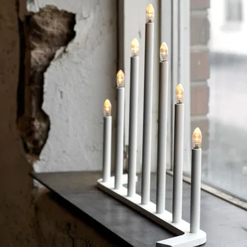 Advent RE castiçal de Advento - Branco, 7 velas - SMD Design