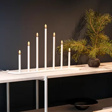 Advent RE castiçal de Advento - Branco, 7 velas - SMD Design