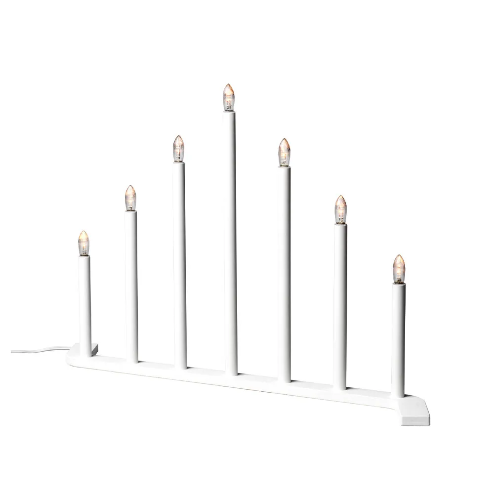 Advent RE castiçal de Advento, Branco, 7 velas SMD Design