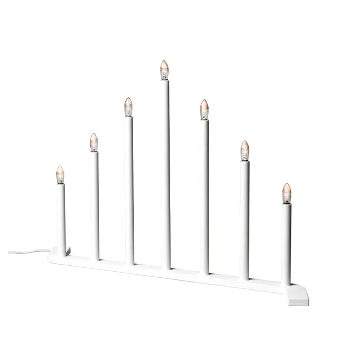 Advent RE castiçal de Advento - Branco, 7 velas - SMD Design