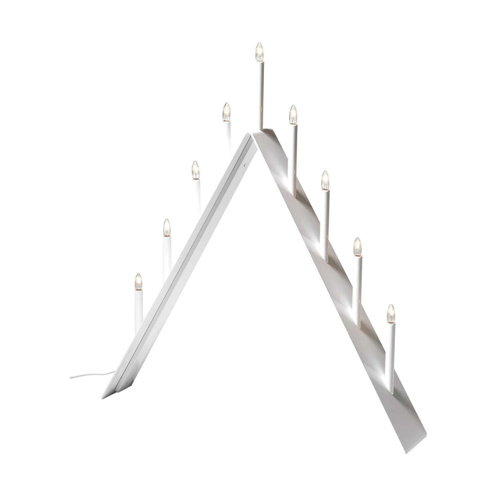 Candelabro do Advento Spica 9, branco, led SMD Design