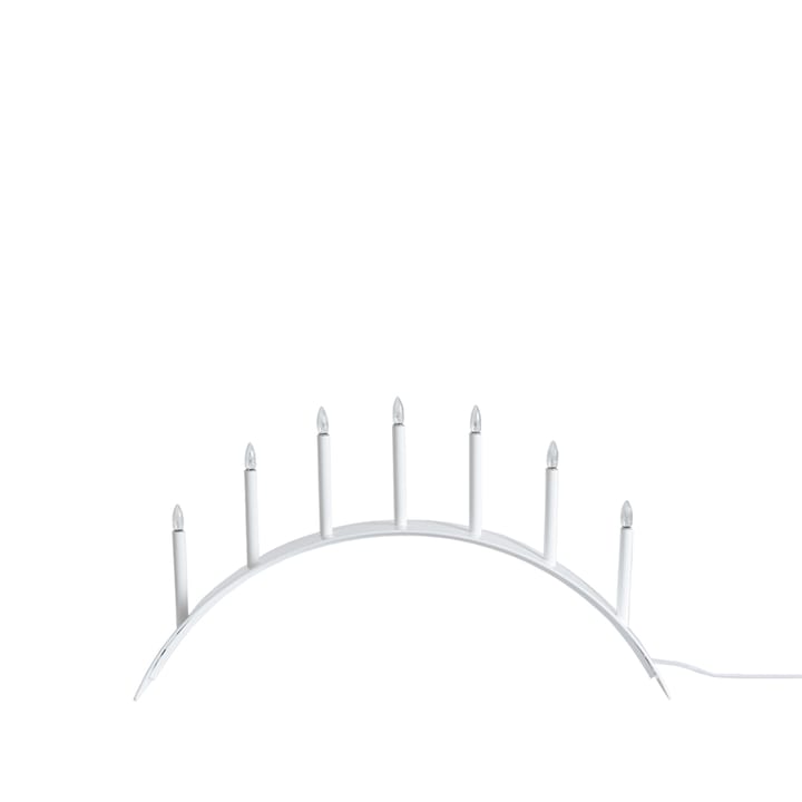 Candelabro do Advento Spica Bow 7 - branco, led  - SMD Design