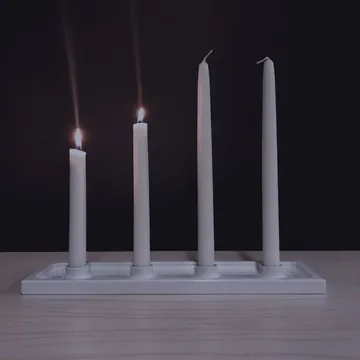 Crater castiçal de Advento - Branco, 4 luzes - SMD Design