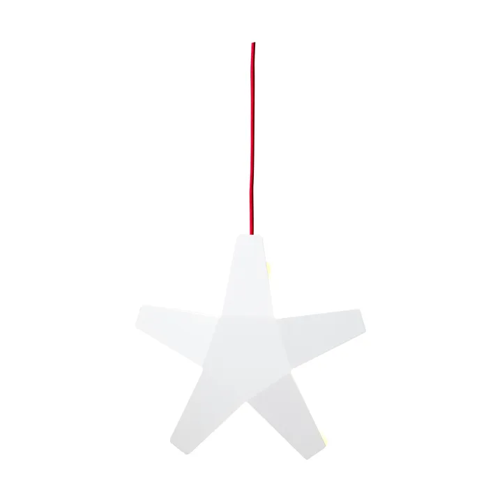 Estrela de Advento - Cabo branco-vermelho, 40 cm - SMD Design