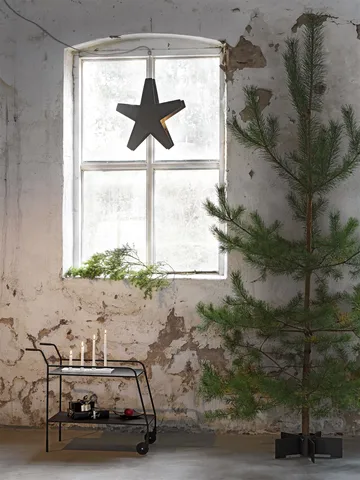 Estrela de Advento - Cabo cinzento-cinzento, 60 cm - SMD Design