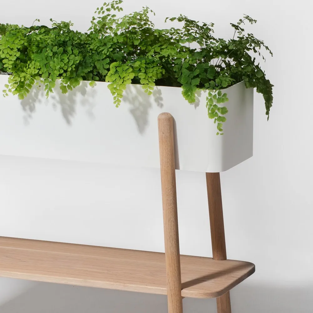 Floreira Prunella, branco/Alumínio SMD Design