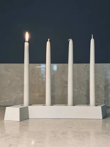 SMD candelabro de Advento - Branco, 4 luzes - SMD Design