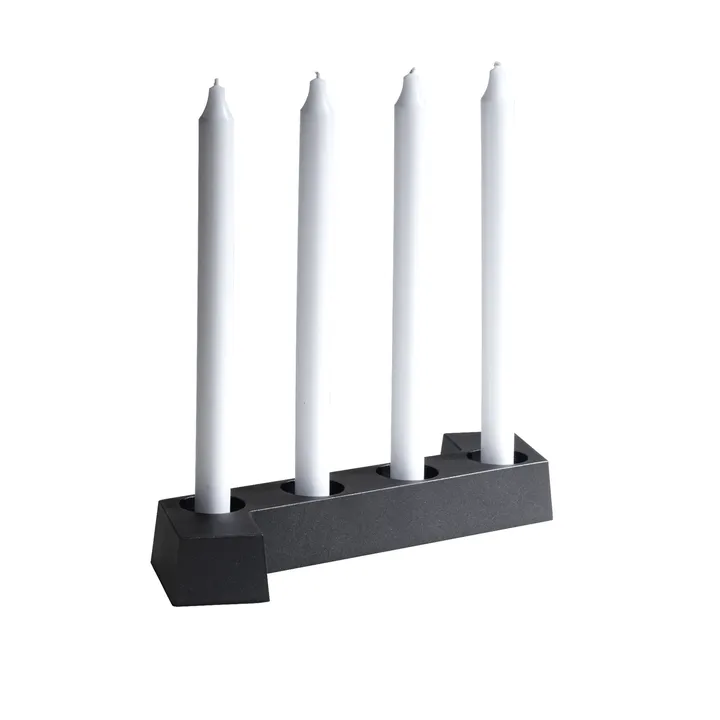 SMD candelabro de Advento - Cinzento, 4 luzes - SMD Design