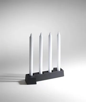 SMD candelabro de Advento - Cinzento, 4 luzes - SMD Design