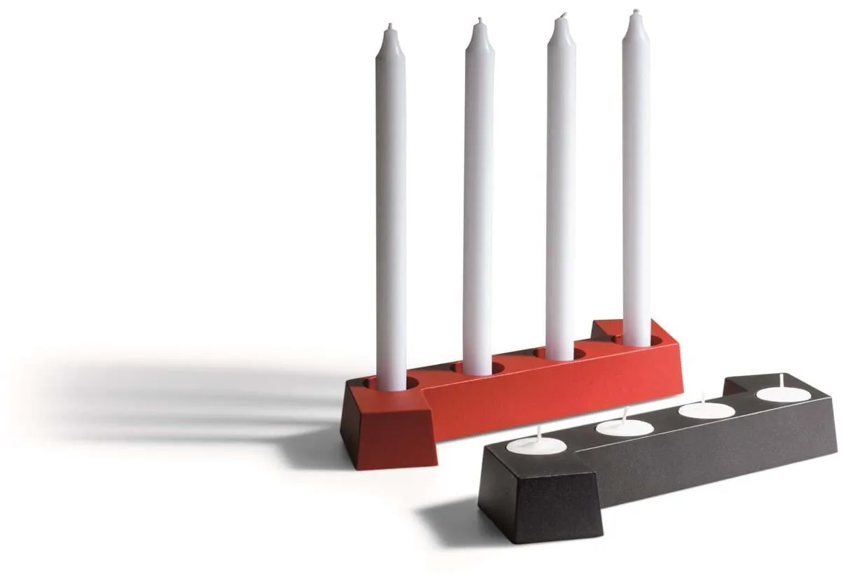 SMD candelabro de Advento, Vermelho, 4 luzes SMD Design