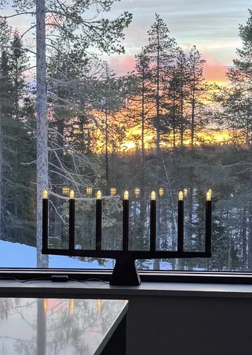 Stella 7 castiçal de Advento 60 cm - Preto - SMD Design