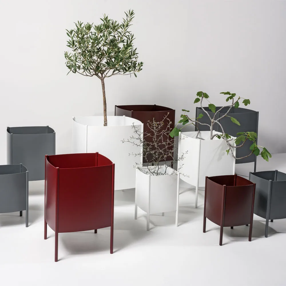 Vaso Konvex Pot, Preto, pequeno Ø23 cm SMD Design