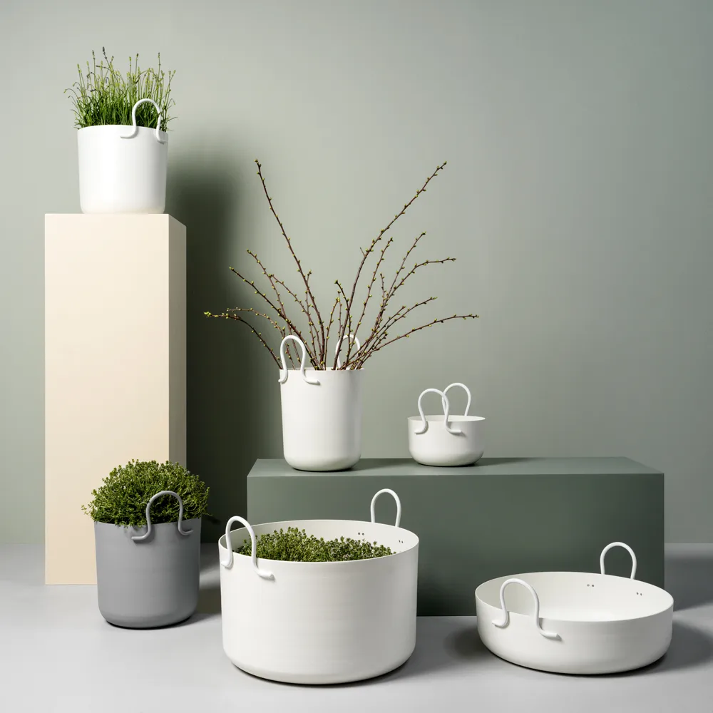 Vaso Tivoli 25, Cinzento escuro, Ø25x30 cm SMD Design