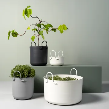 Vaso Tivoli 25 - Cinzento escuro, Ø25x30 cm - SMD Design