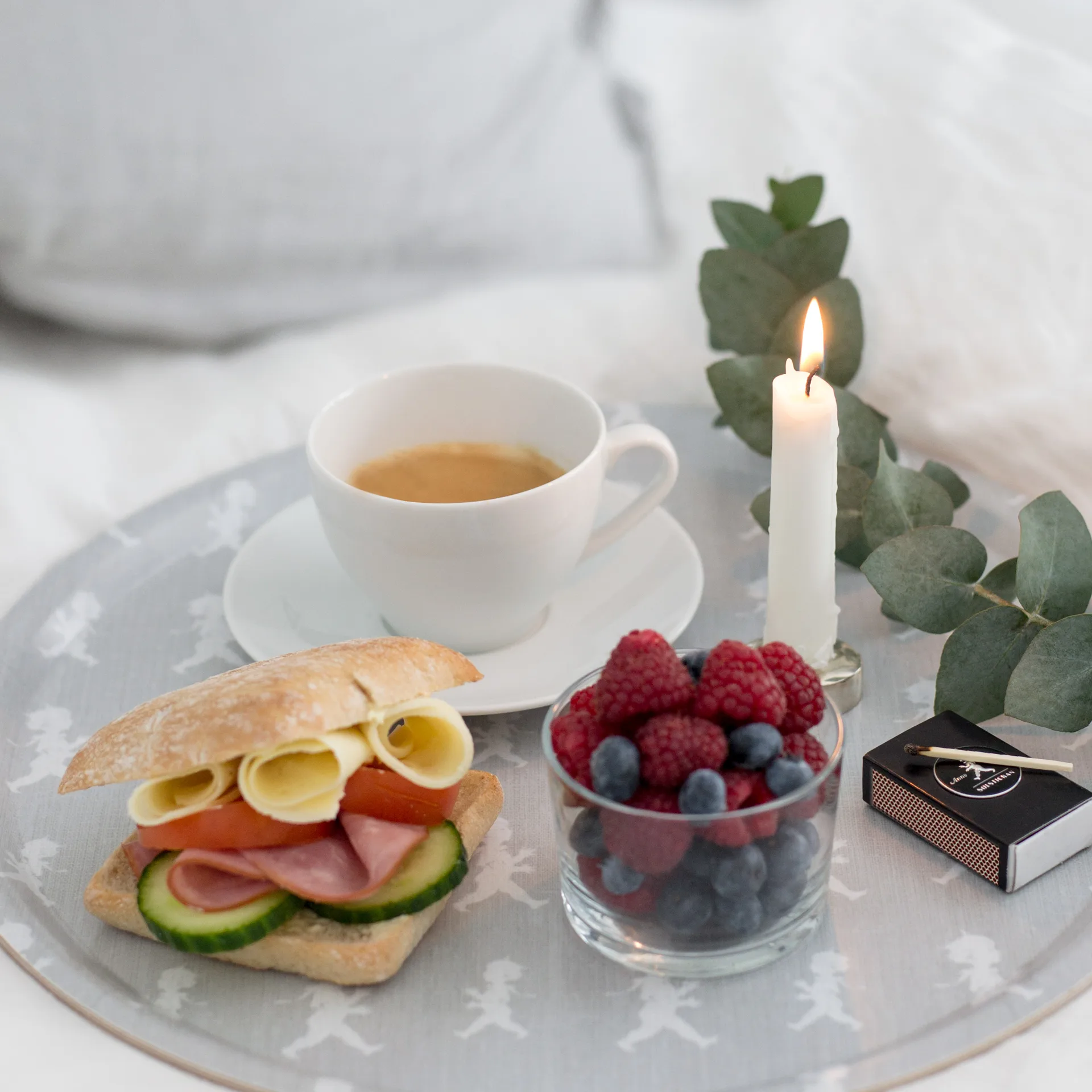 Bandeja Solstickan Ø38 cm , Cinzento Solstickan Design