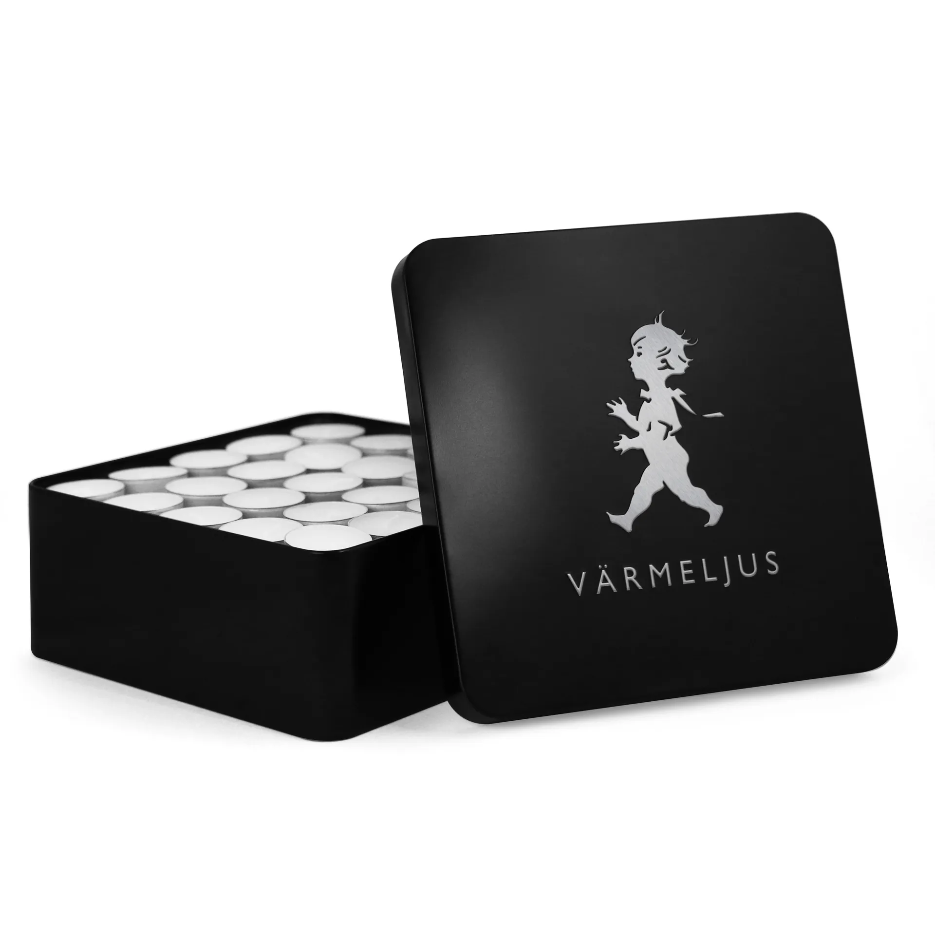 Caixa de velas Solstickan 21x21 cm, Preto matte Solstickan Design