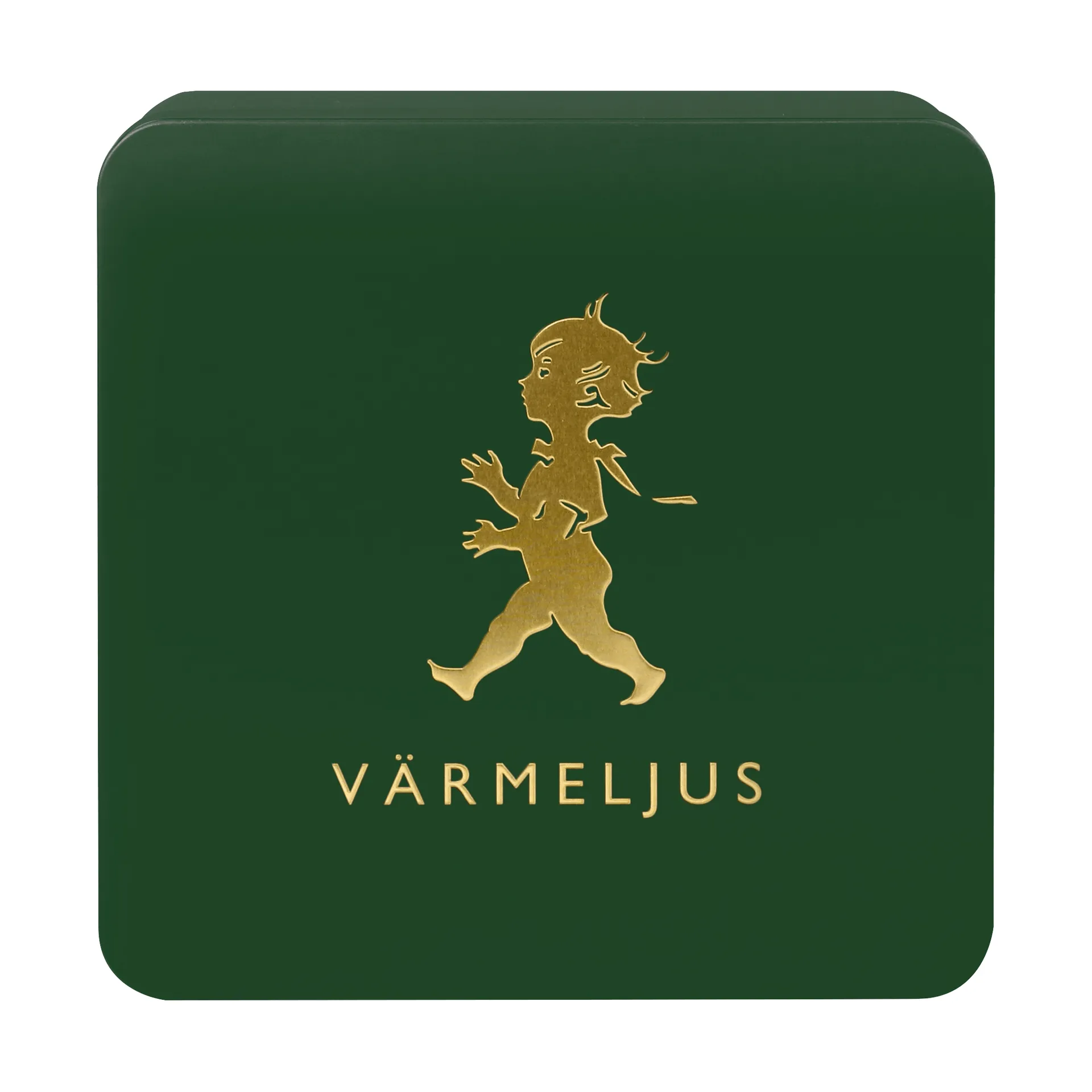 Caixa de velas Solstickan 21x21 cm, Verde-dourado Solstickan Design