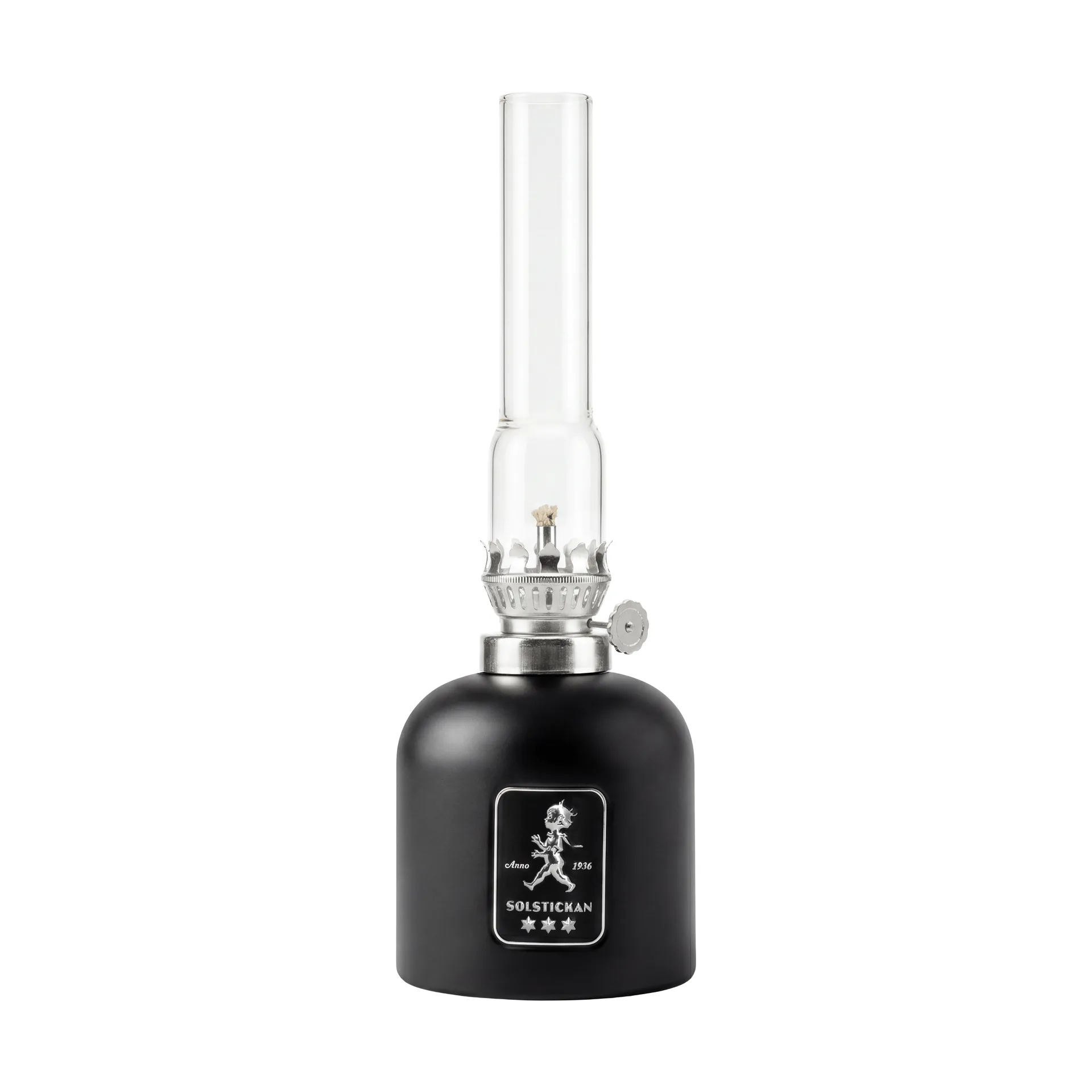 Candeeiro de parafina Solstickan, Preto mate, Ø8x24 cm Solstickan Design