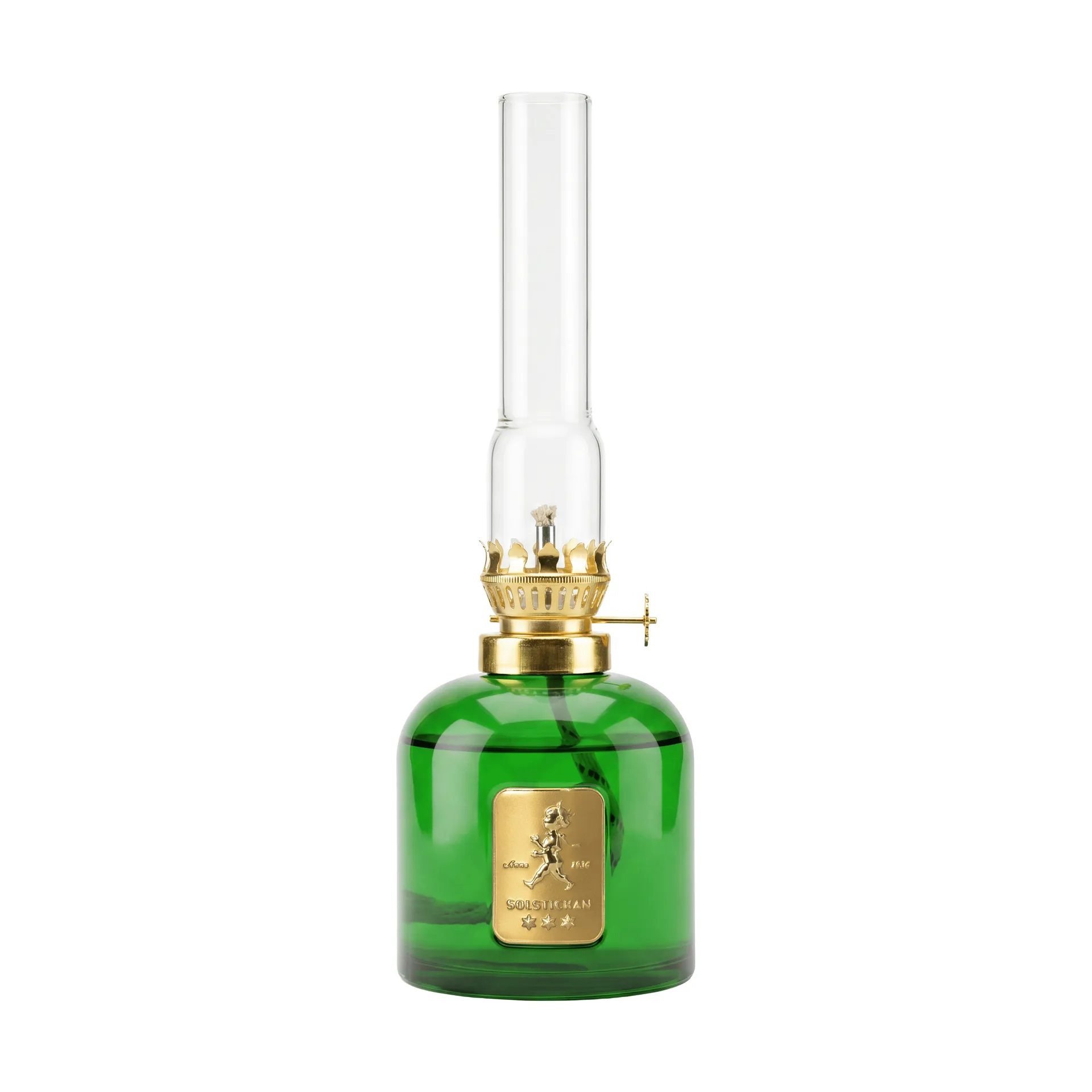 Candeeiro de parafina Solstickan, Verde, Ø8x24 cm Solstickan Design