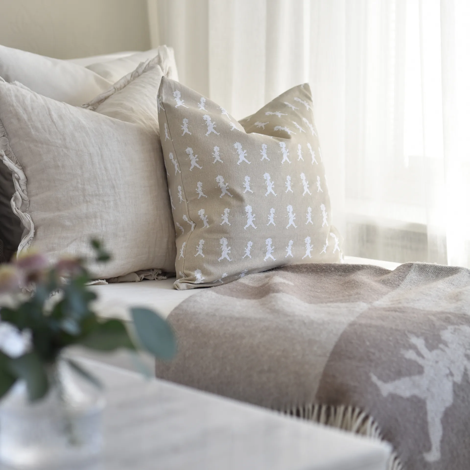 Capa de almofada Solstickan 50x50 cm, Areia Solstickan Design