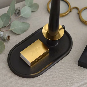 Castical de câmara com estojo de fósforos - Preto - Solstickan Design