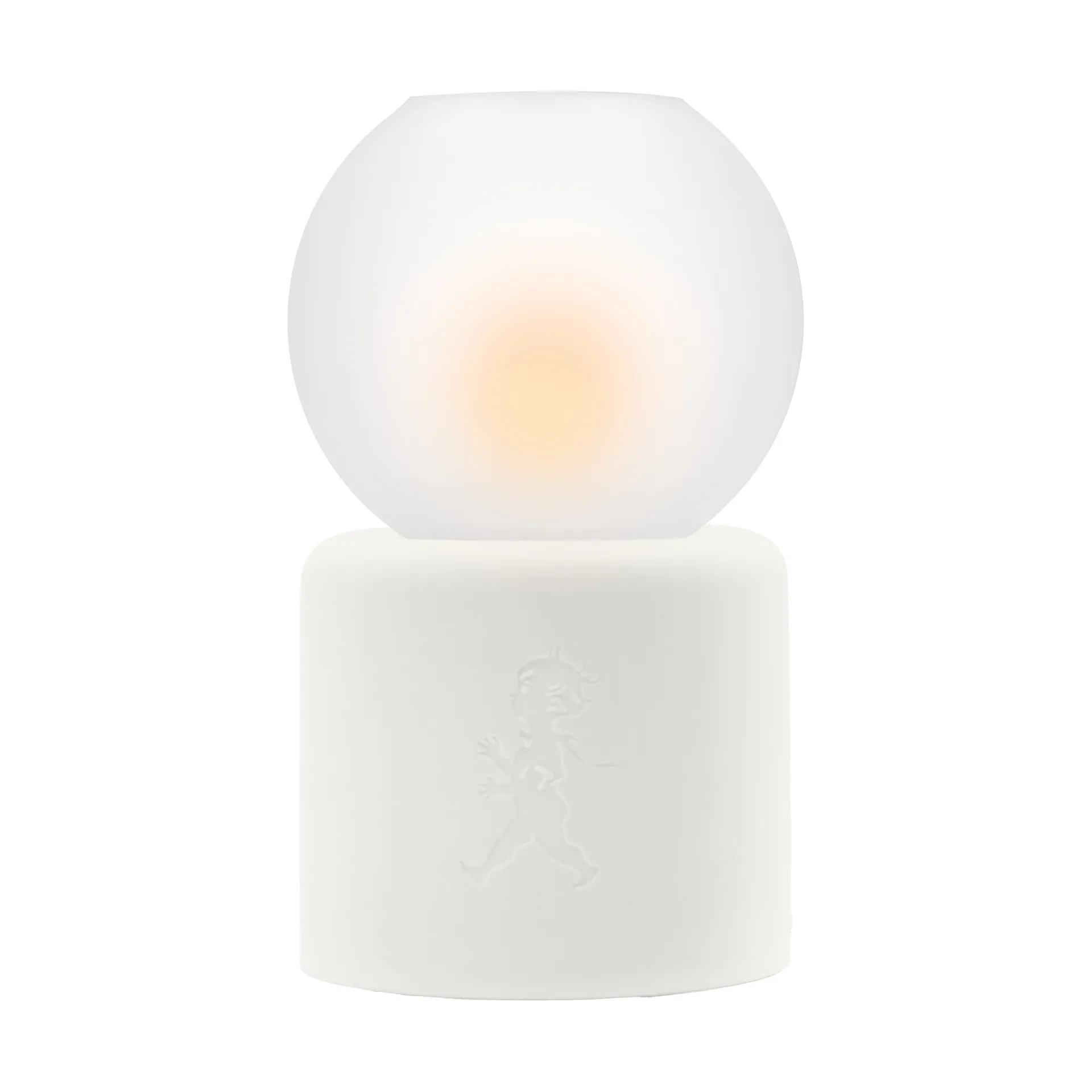 Globo lanterna para vela de chá Ø9,5x17 cm, Branco Solstickan Design