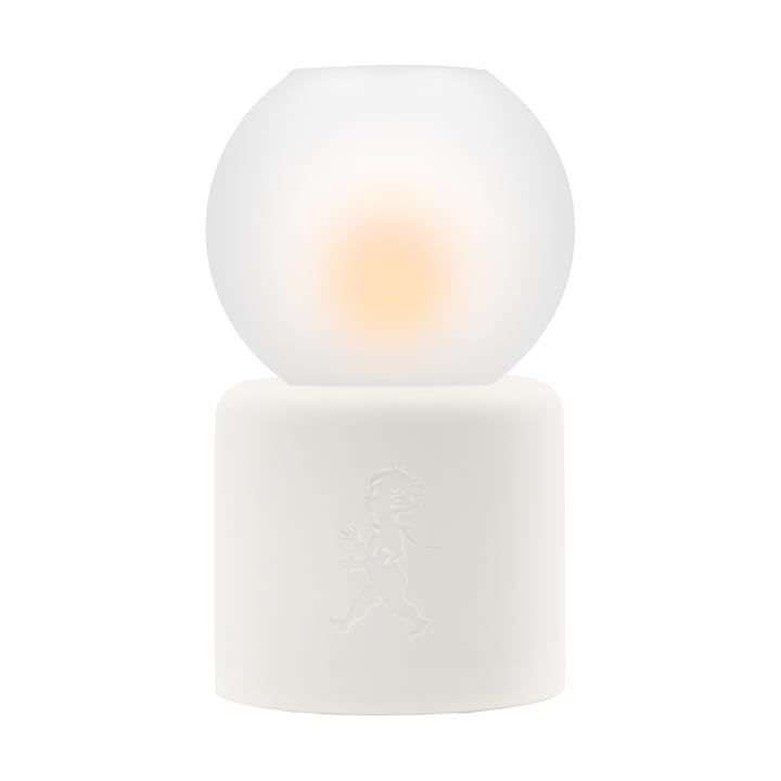 Globo lanterna para vela de chá Ø9,5x17 cm - Branco - Solstickan Design