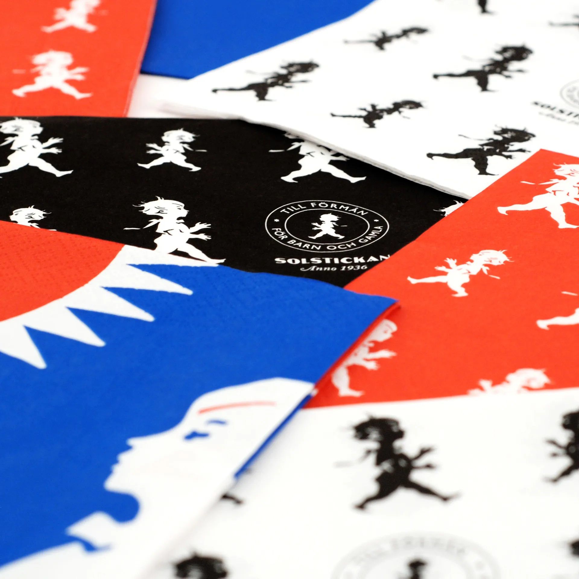 Guardanapo Solstickan33x33 cm 20 un, Preto Solstickan Design