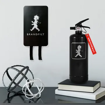 Manta anti-fogo Solstickan 120x120 cm - Preto matte - Solstickan Design