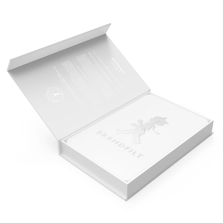 Manta corta-fogo Solstickan 16x2,7x25 cm, Branco alto brilho Solstickan Design