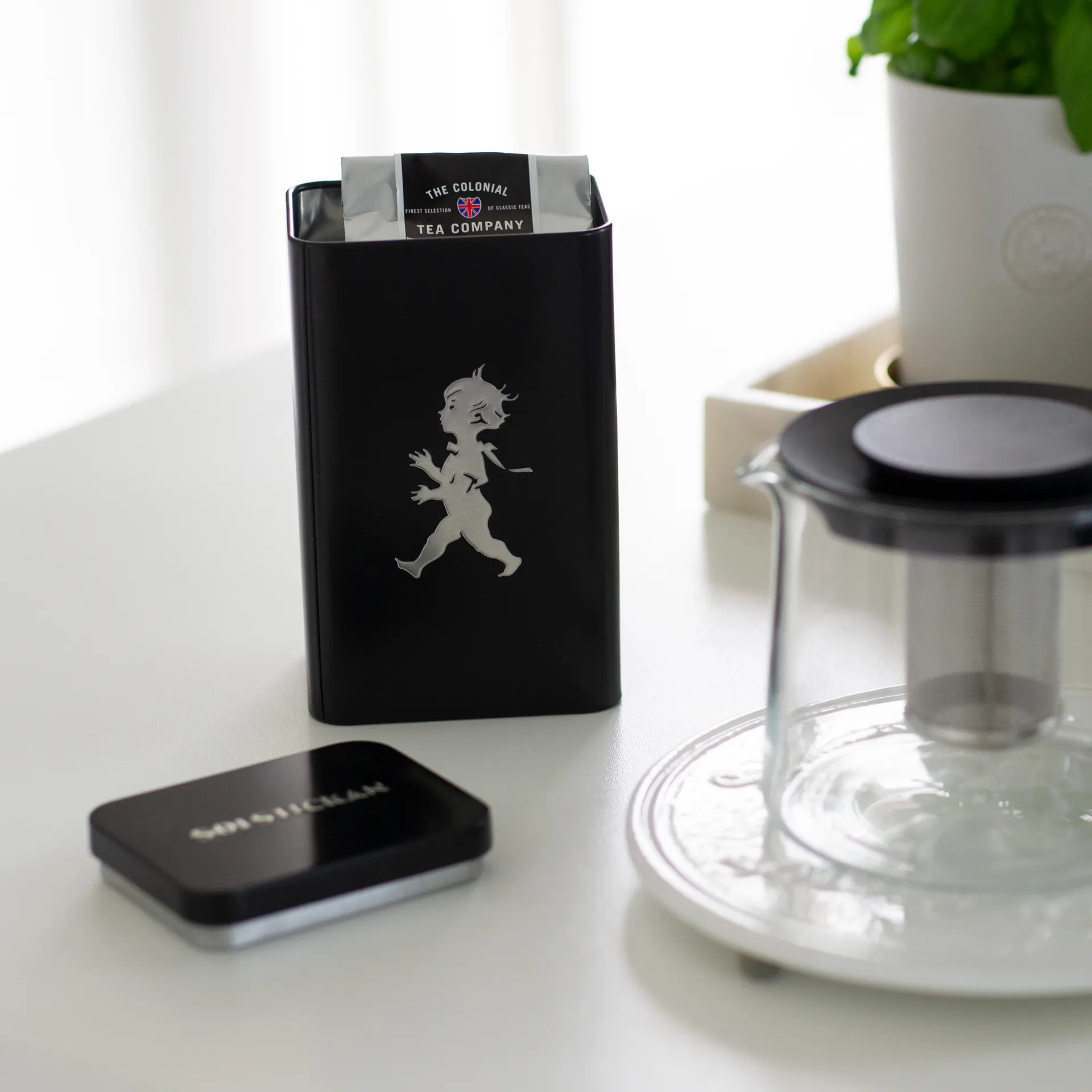 Porta chá Solstickan 15,2 cm, Preto mate Solstickan Design