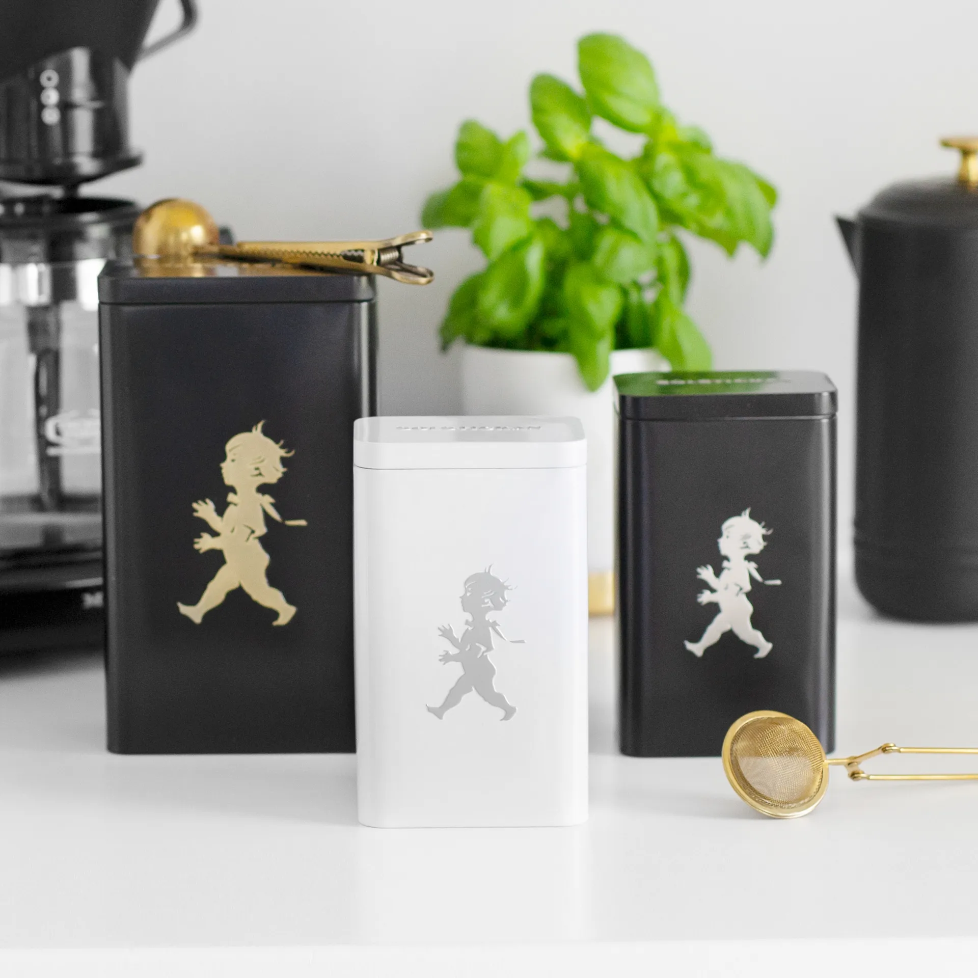 Porta chá Solstickan 15,2 cm, Preto mate Solstickan Design