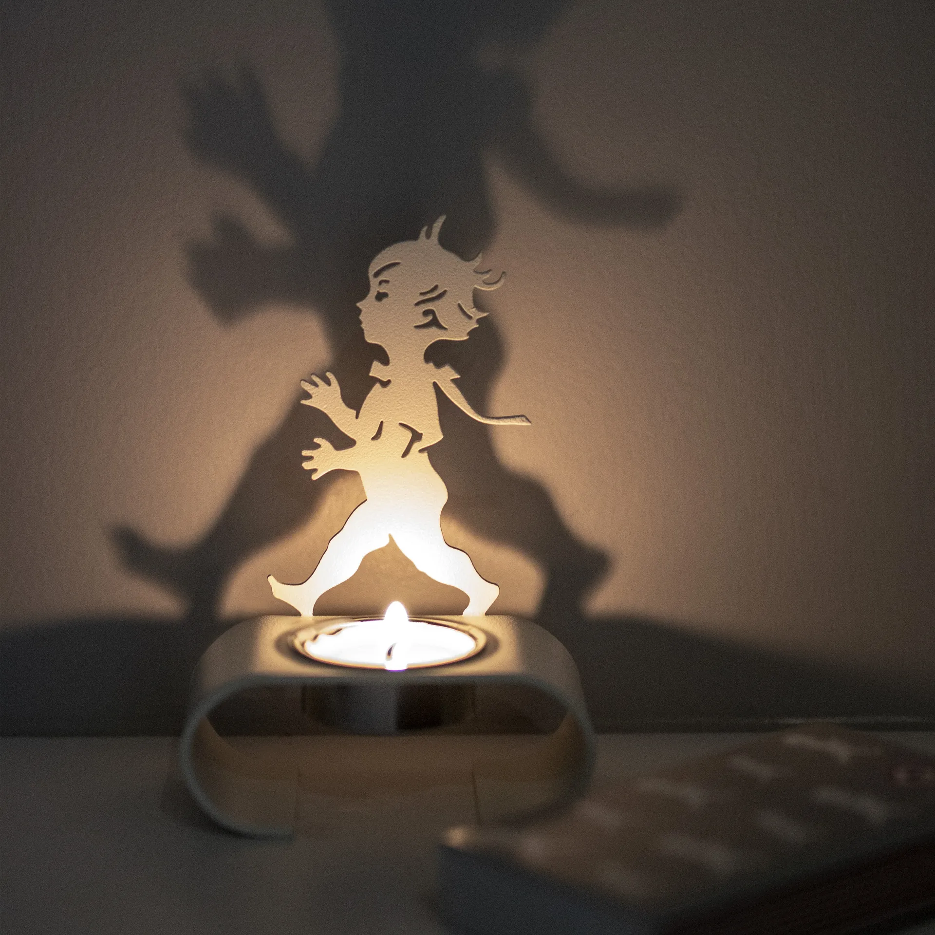 Porta velas Silhuett 9,3x13,3 cm, Branco Solstickan Design