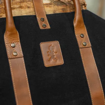 Solstickan cesto para lenha em canvas - Preto - Solstickan Design