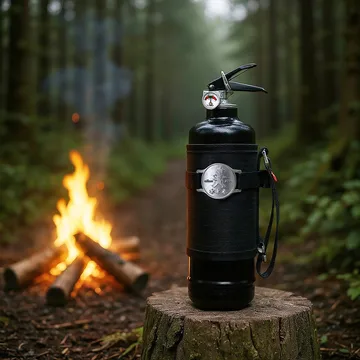 Solstickan extintor de incêndio 1 kg, Outdoor edition - Preto - Solstickan Design