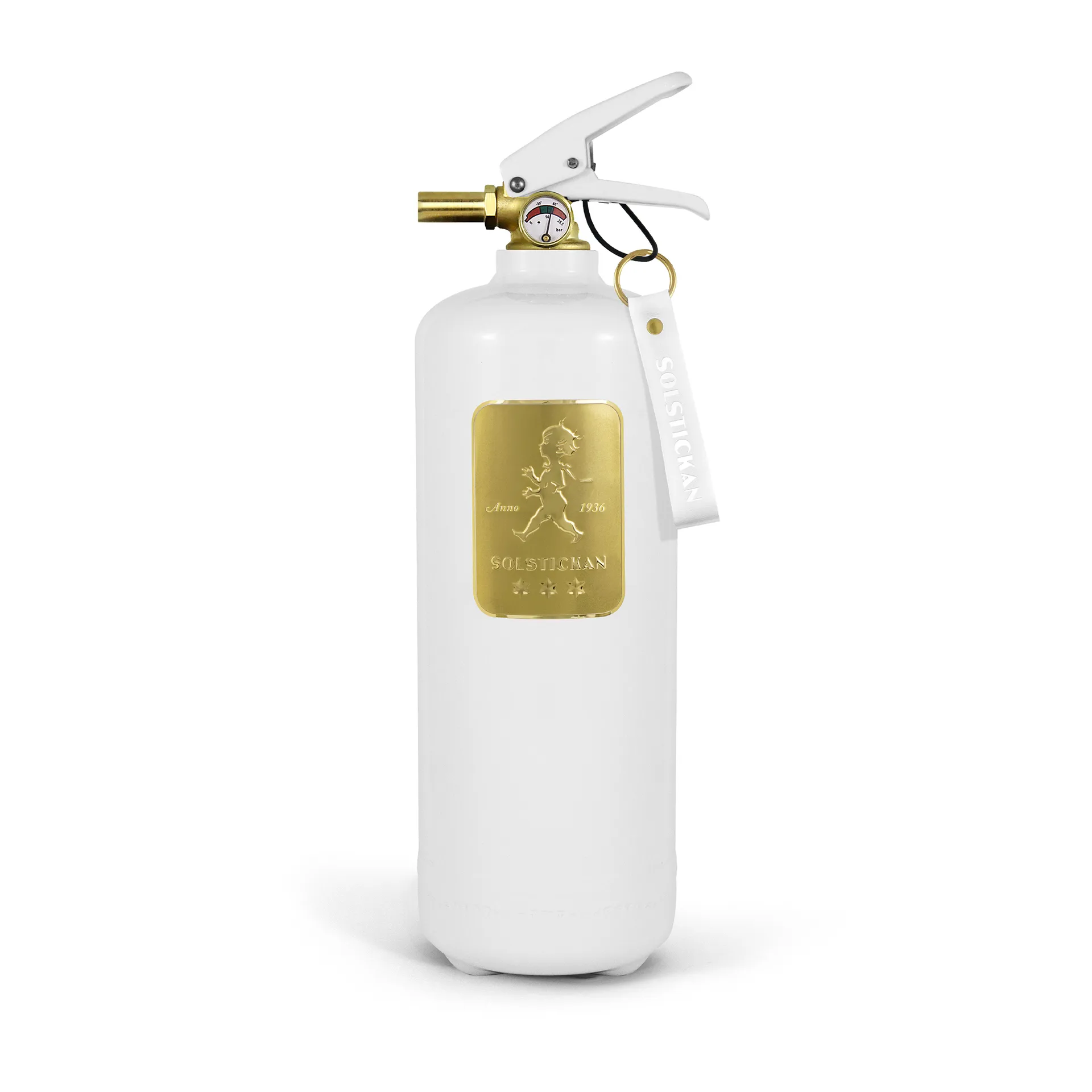 Solstickan extintor de incêndio 2 kg, Ouro-branco Solstickan Design
