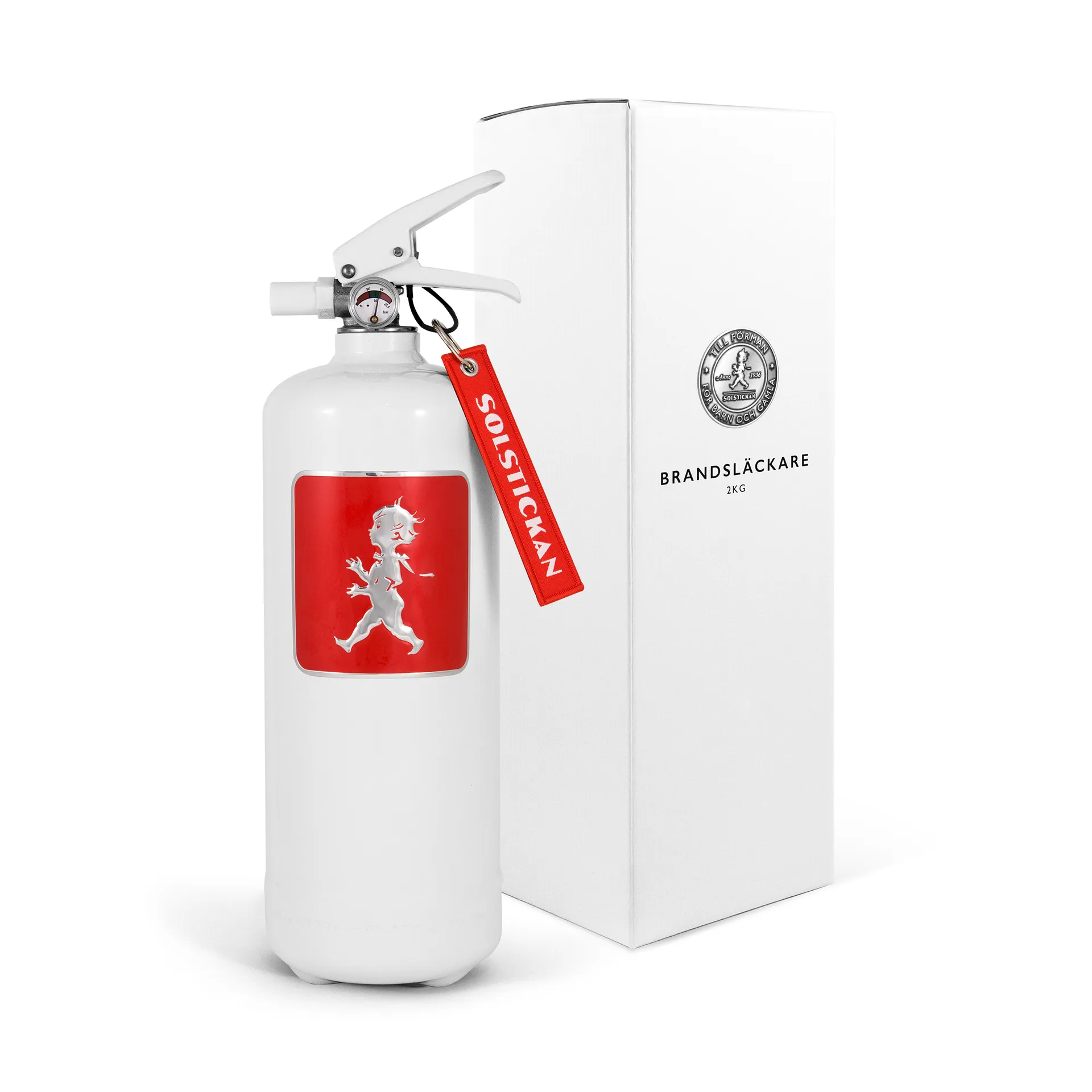 Solstickan extintor de incêndio 2 kg, Vermelho-branco Solstickan Design