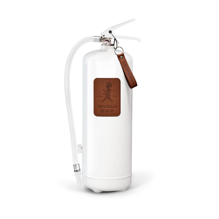 Solstickan extintor de incêndio 6 kg - Branco-couro marrom escuro - Solstickan Design