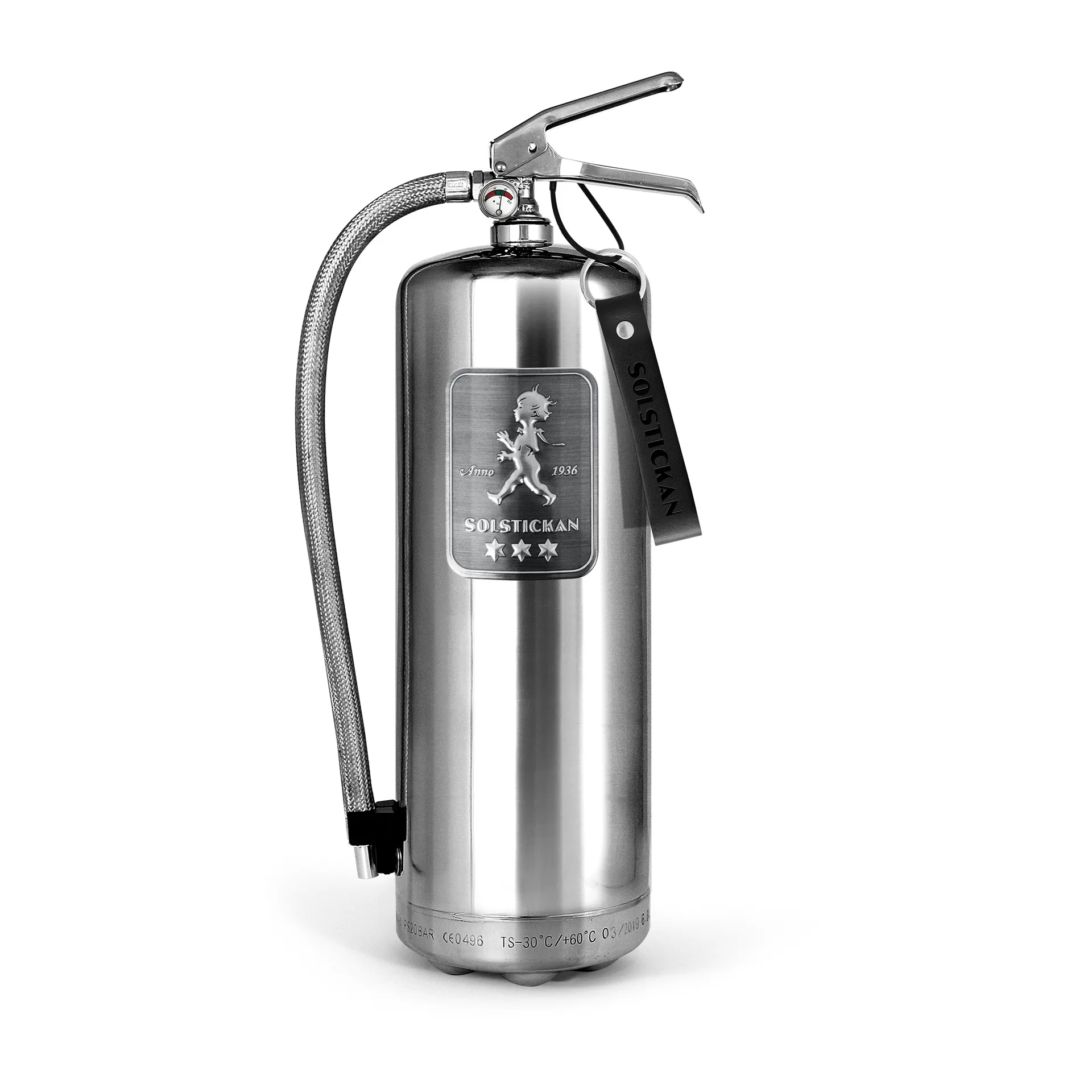 Solstickan extintor de incêndio 6 kg, Design Edition aço Solstickan Design