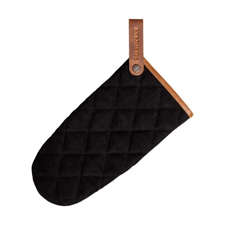 Solstickan luva de forno em lona - Preto - Solstickan Design