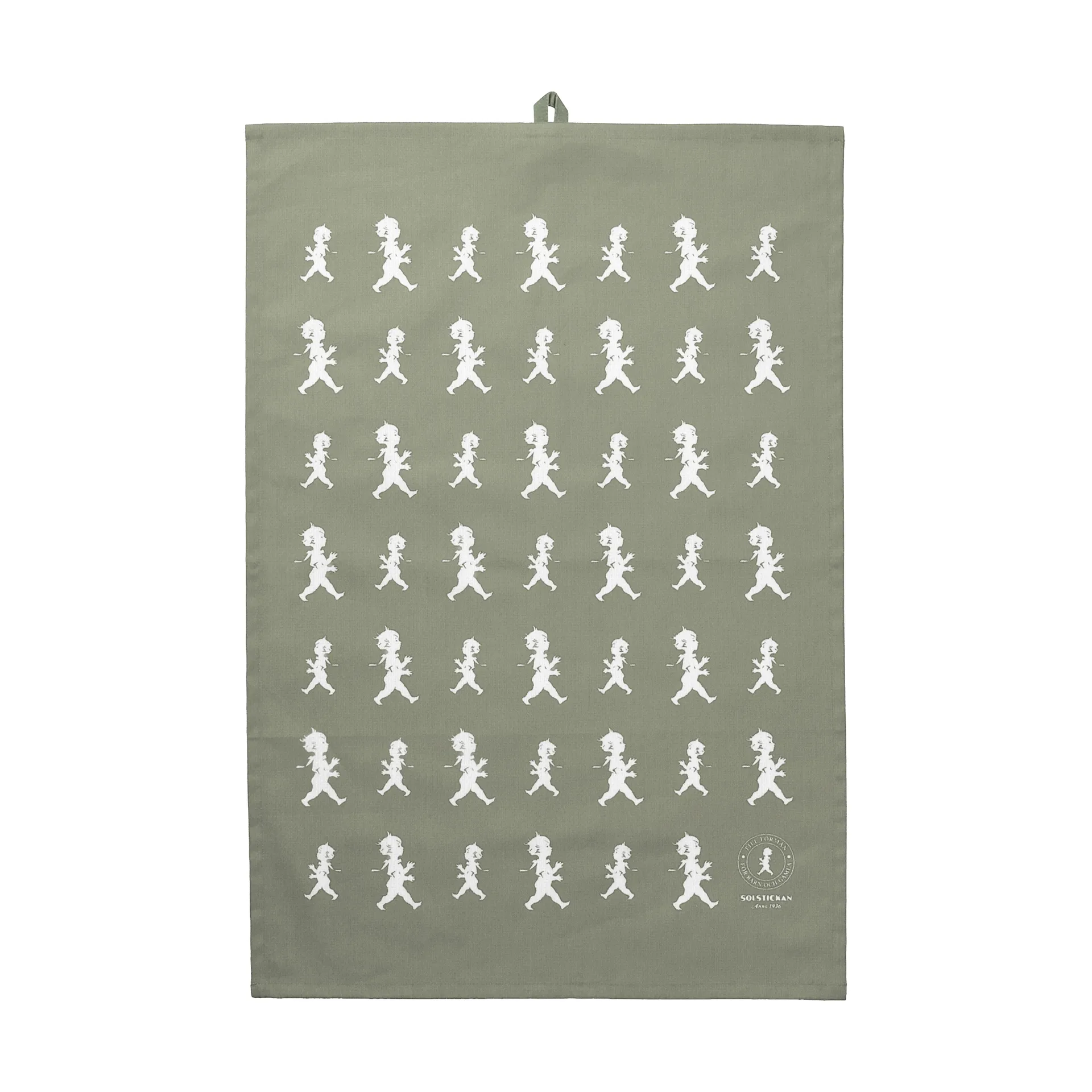 Solstickan toalha de cozinha 50x70 cm, Verde-branco Solstickan Design