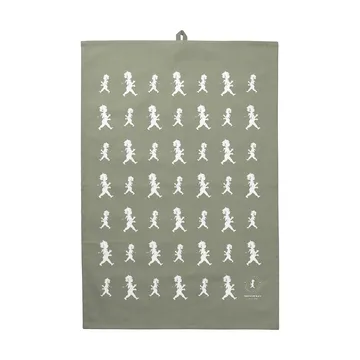 Solstickan toalha de cozinha 50x70 cm - Verde-branco - Solstickan Design