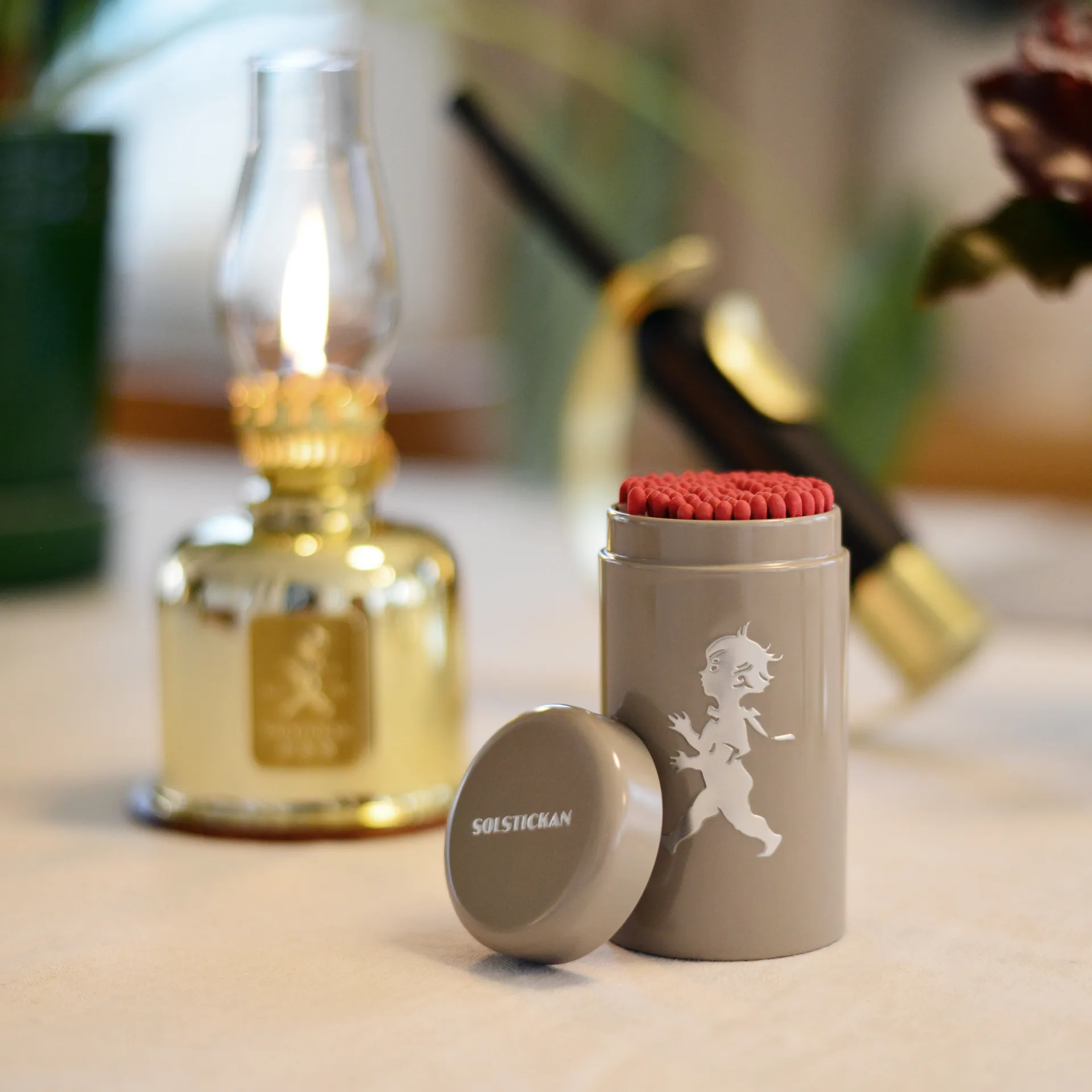 Solstickan Tubo de fósforos  100 unidades, Sand Solstickan Design