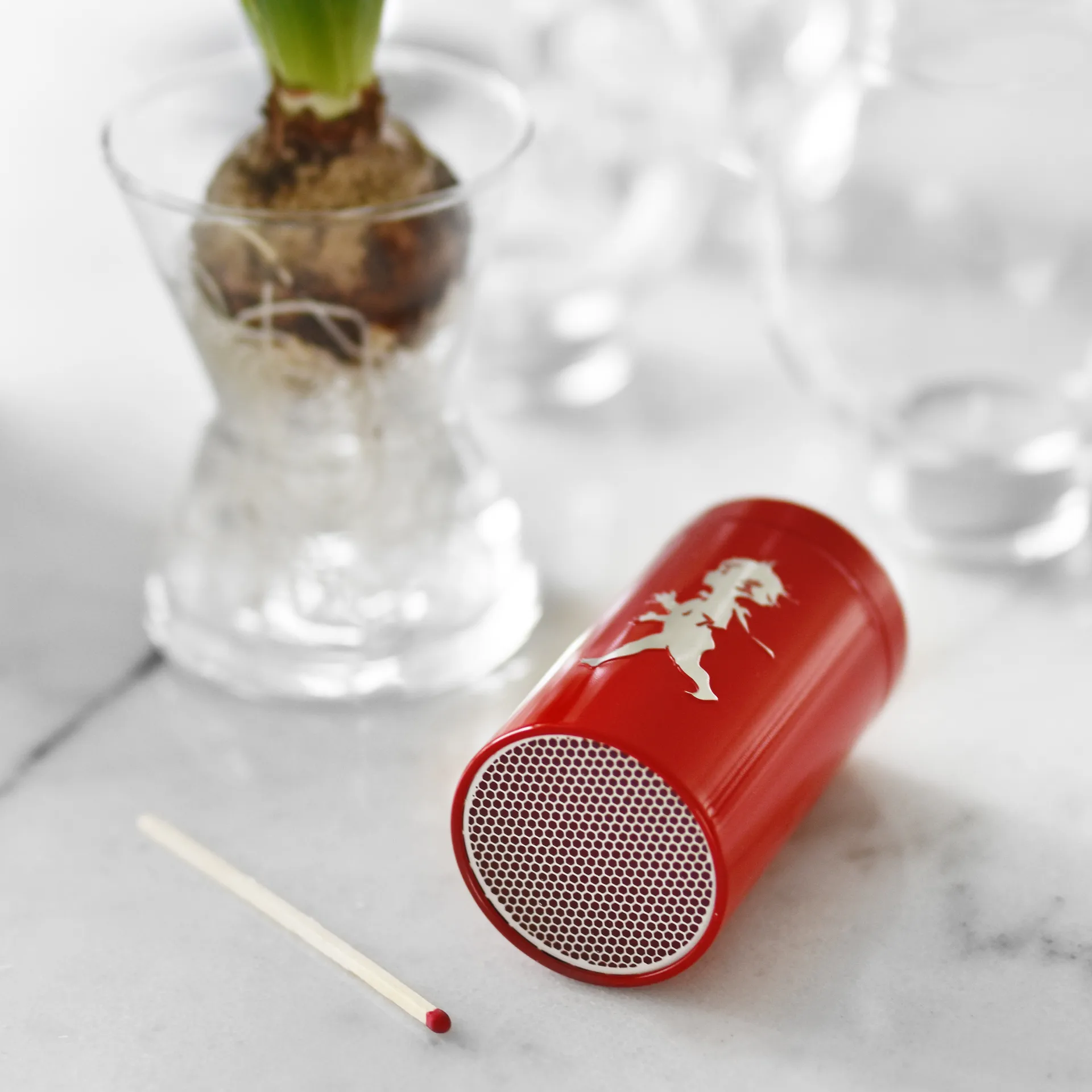 Solstickan Tubo de fósforos  100 unidades, Vermelho Solstickan Design