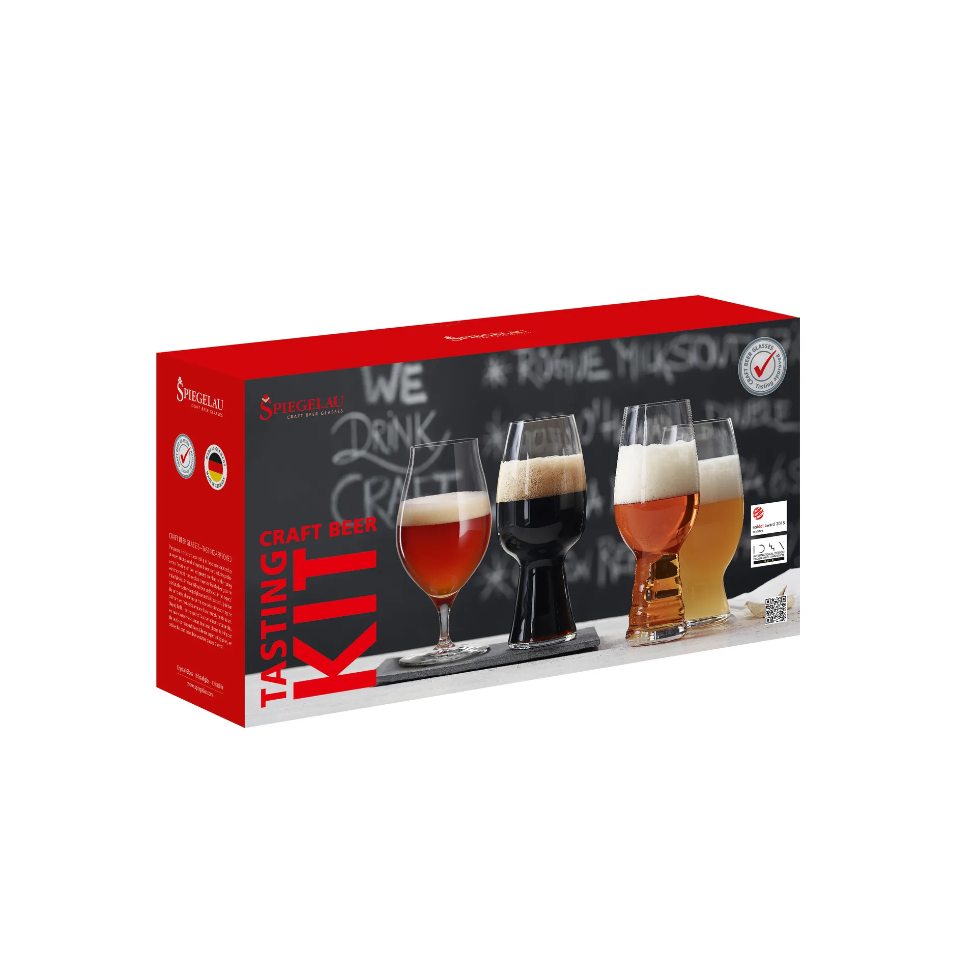 Conjunto de prova de cerveja Beer Classics 4 un., transparente Spiegelau