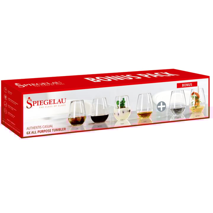 Copo Authentis Casual 46cl. conjunto de 6, transparente Spiegelau
