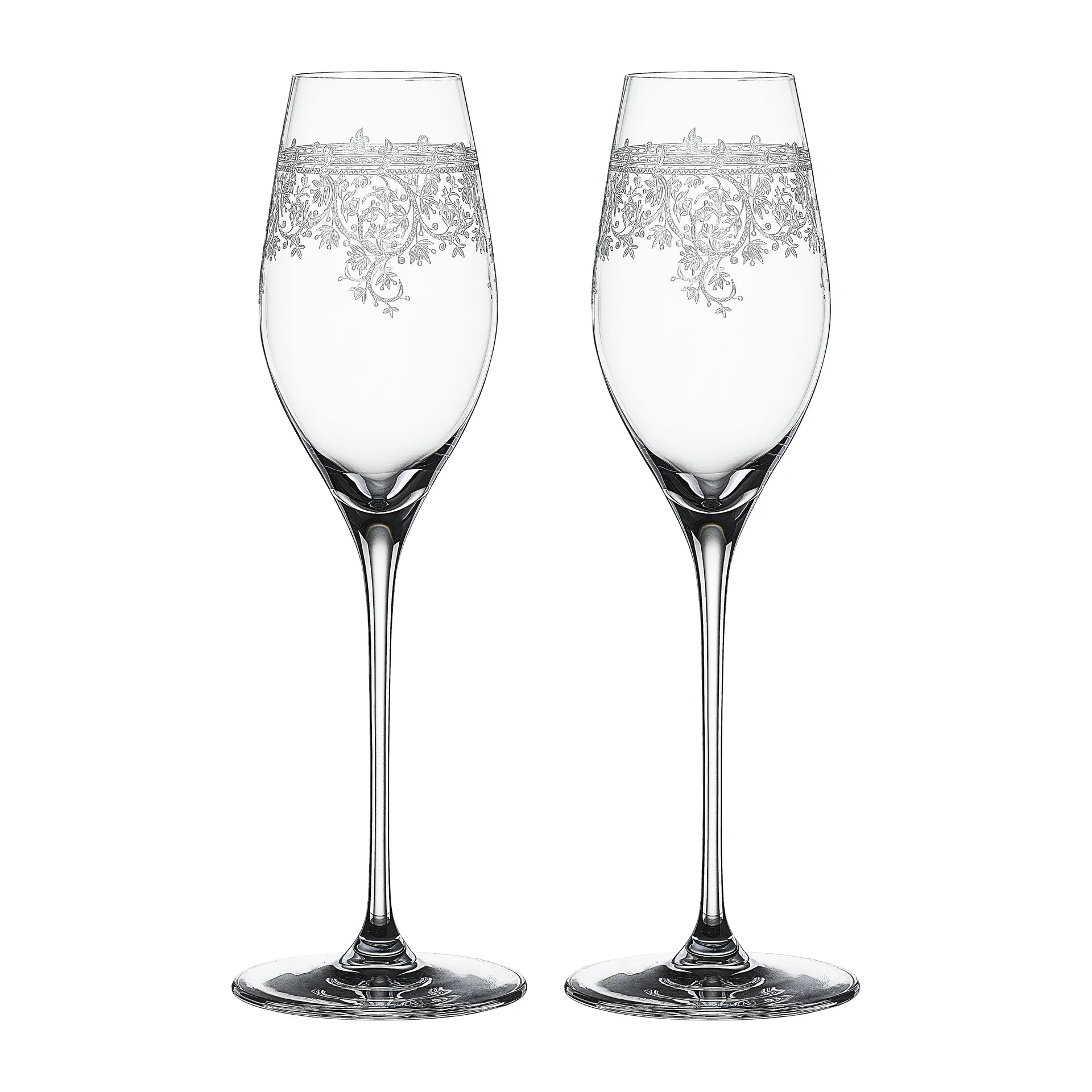 Copo de champanhe Arabesque 30 cl 2 un., Clear Spiegelau