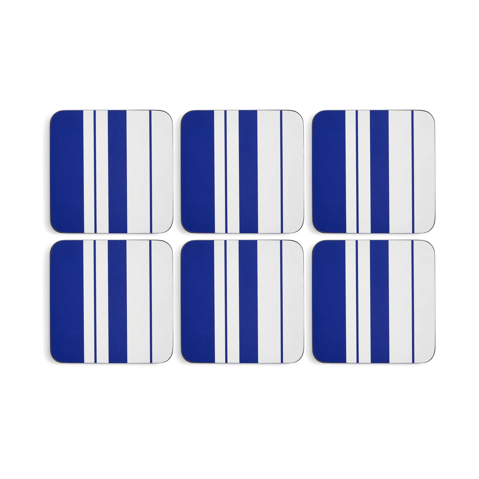 Base para copos Steccato 10,5 cm, 6 un., Azul-Branco Spode